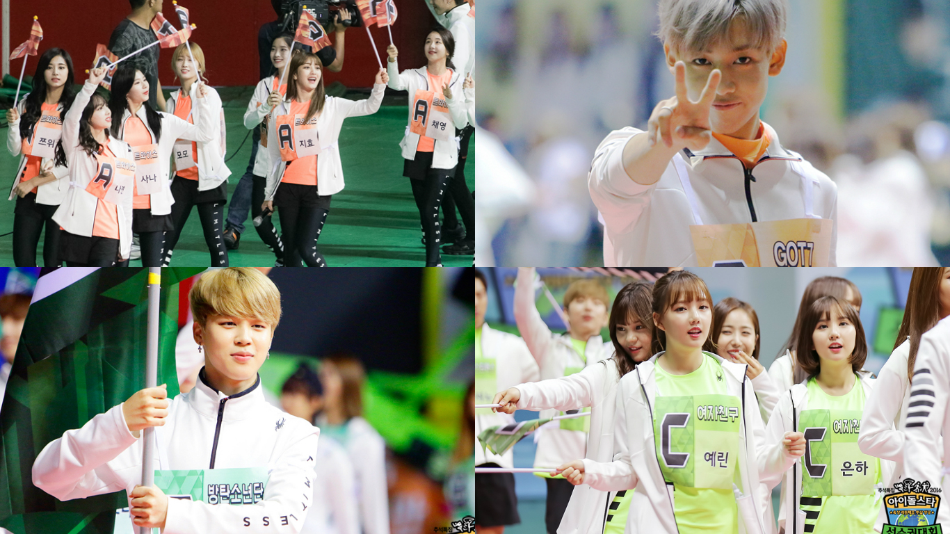 BTS, GOT7, TWICE, GFRIEND, And More Make An Entrance In 'Idol Star Athletics Championships' Parade Photos