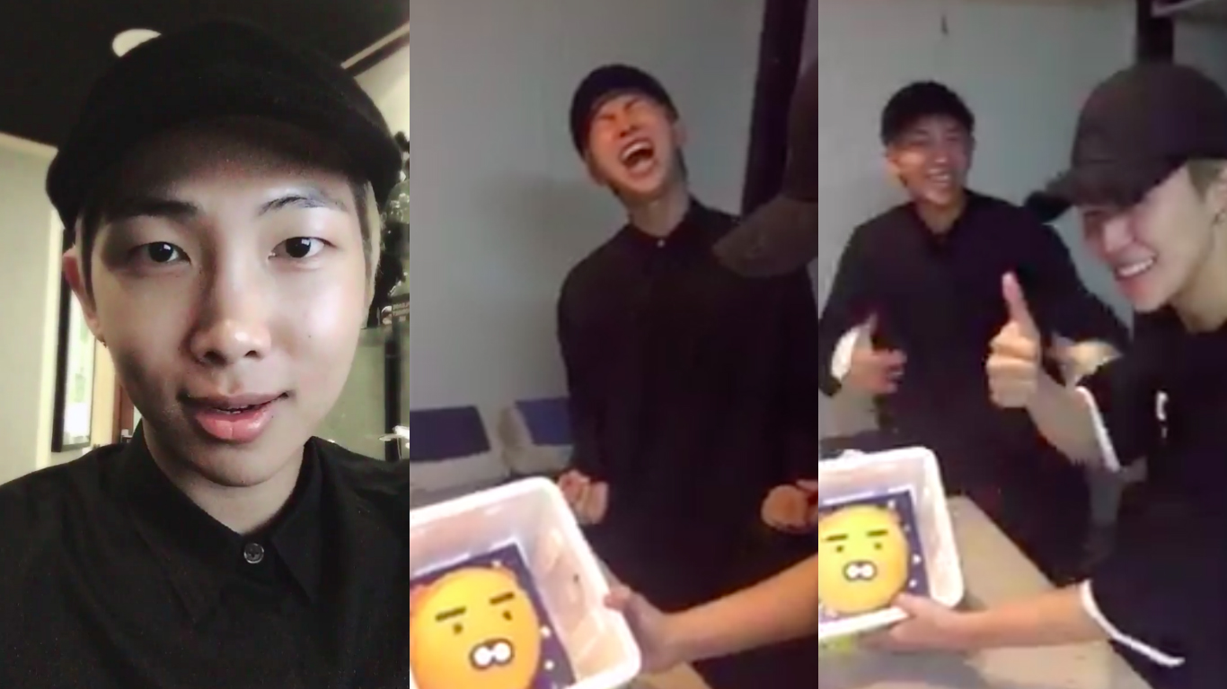 BTS Celebrates Rap Monster's Birthday With Perfect Cake, Party, And Embarrassing Photos