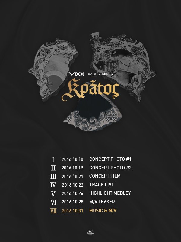Update: VIXX Releases Comeback Schedule For 'Kratos'