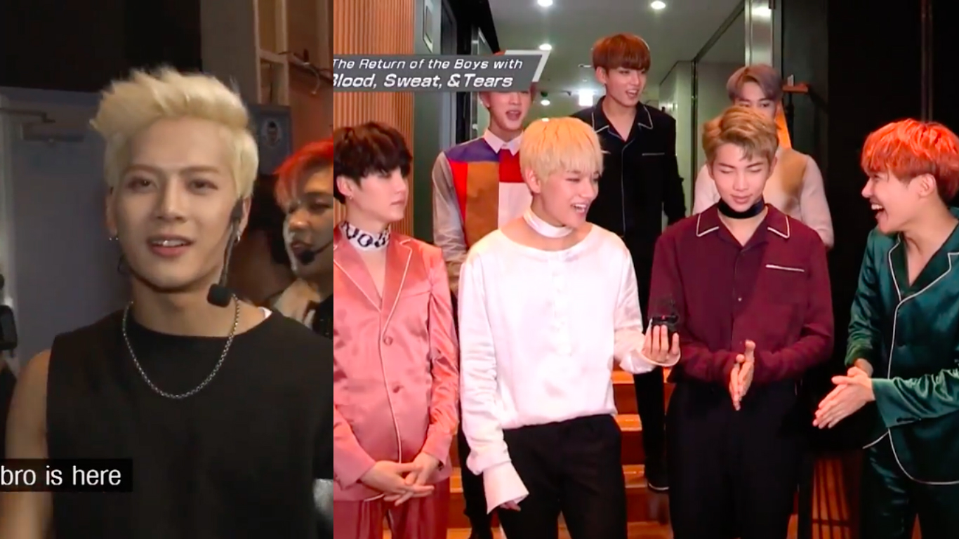 GOT7's Jackson Shows His Love For BTS Backstage At 'M!Countdown'