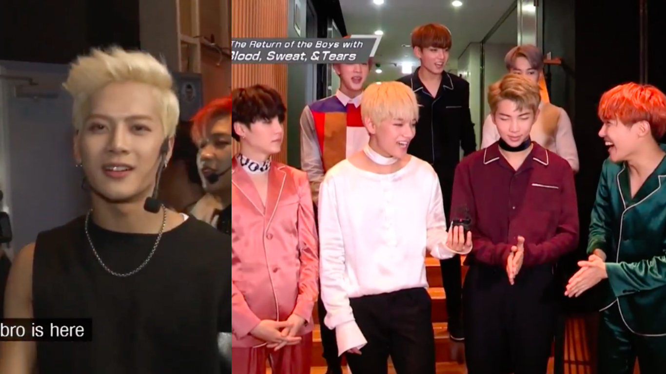 GOT7's Jackson Shows His Love For BTS Backstage At 