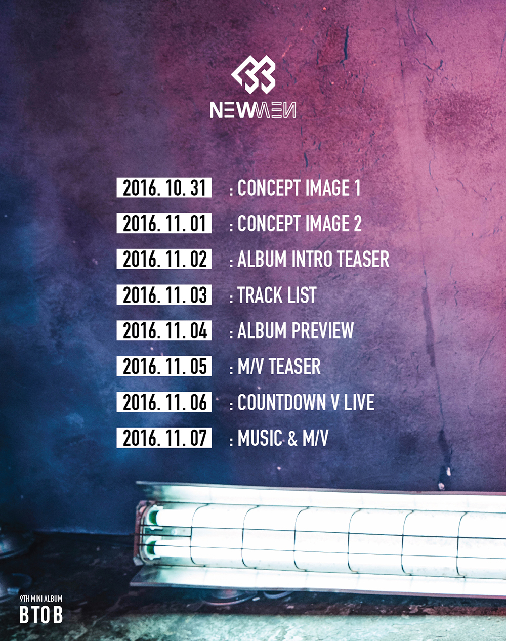 BTOB Unveils 'NEW MEN' Comeback Schedule