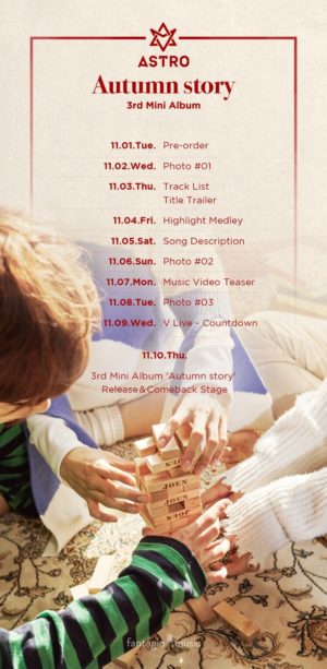 Update: ASTRO Shares Comeback Timetable For “Autumn Story” | Soompi