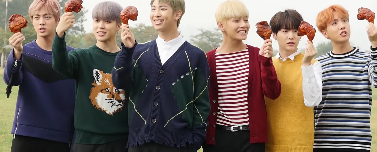 Watch: BTS Becomes Kings Of Eating In Behind-The-Scenes BBQ Chicken Video