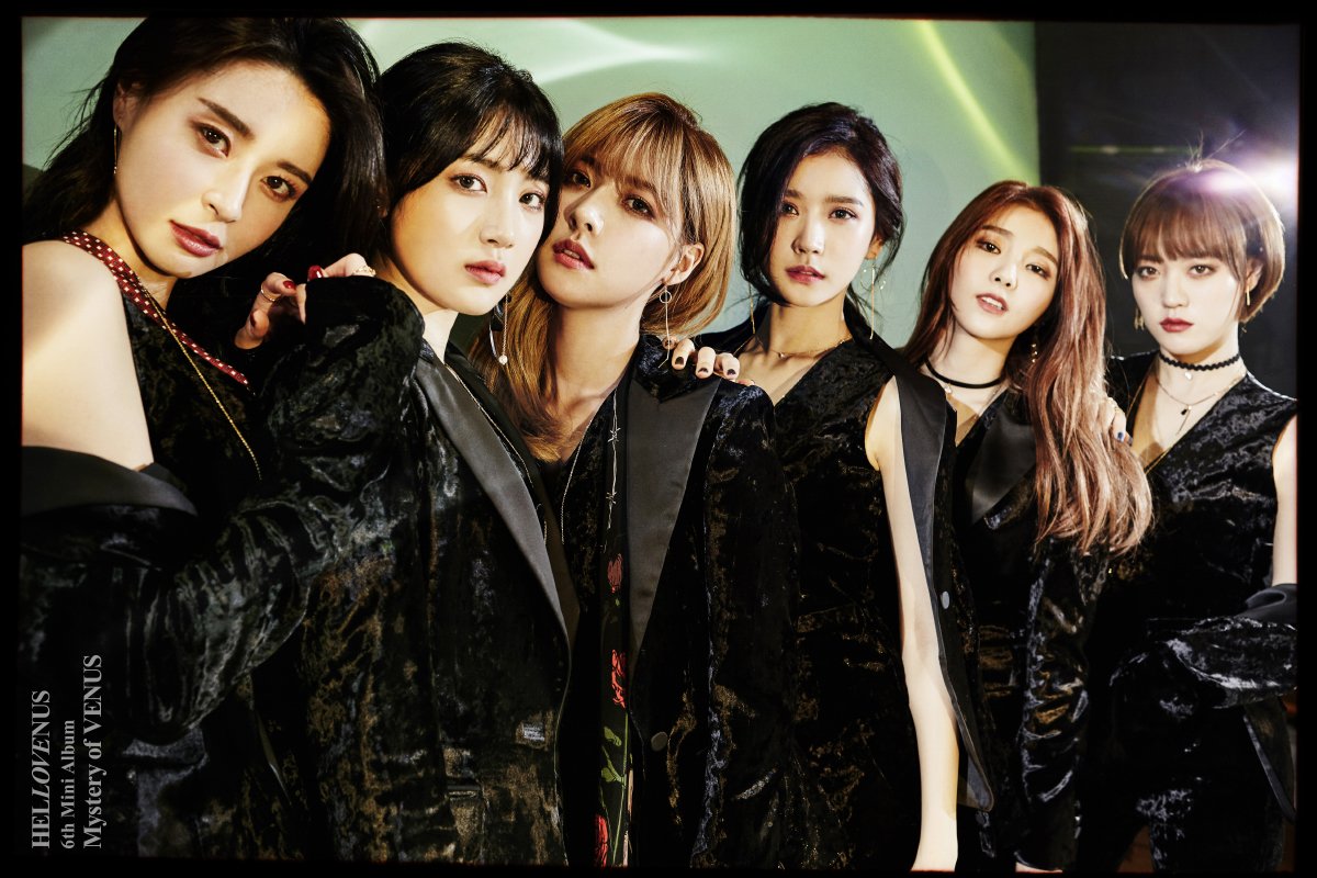 Hello Venus Is Stunning In Black In Concept Photos For 'Mystery Of VENUS'