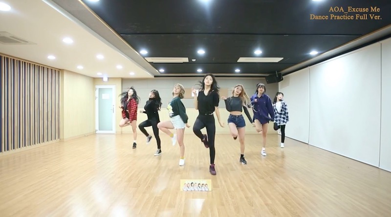 Watch: AOA Helps You Learn 'Excuse Me' Choreography By Releasing Dance Practice Video