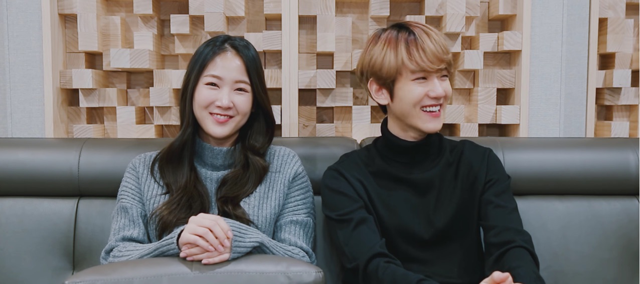 Watch: SISTAR's Soyou And EXO's Baekhyun Take Listeners Behind The Scenes Of 'Rain' Recording Session
