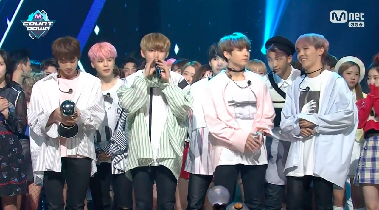 Watch: BTS Grabs 2nd Win For 'Spring Day' On 'M!Countdown,' Performances By TWICE, Red Velvet, And More