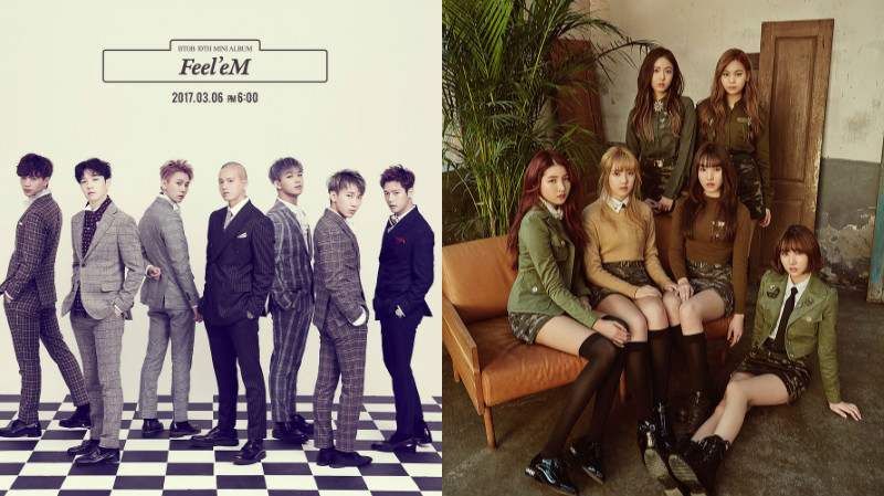 BTOB And GFRIEND Jointly Reach Top Spot On Music Charts