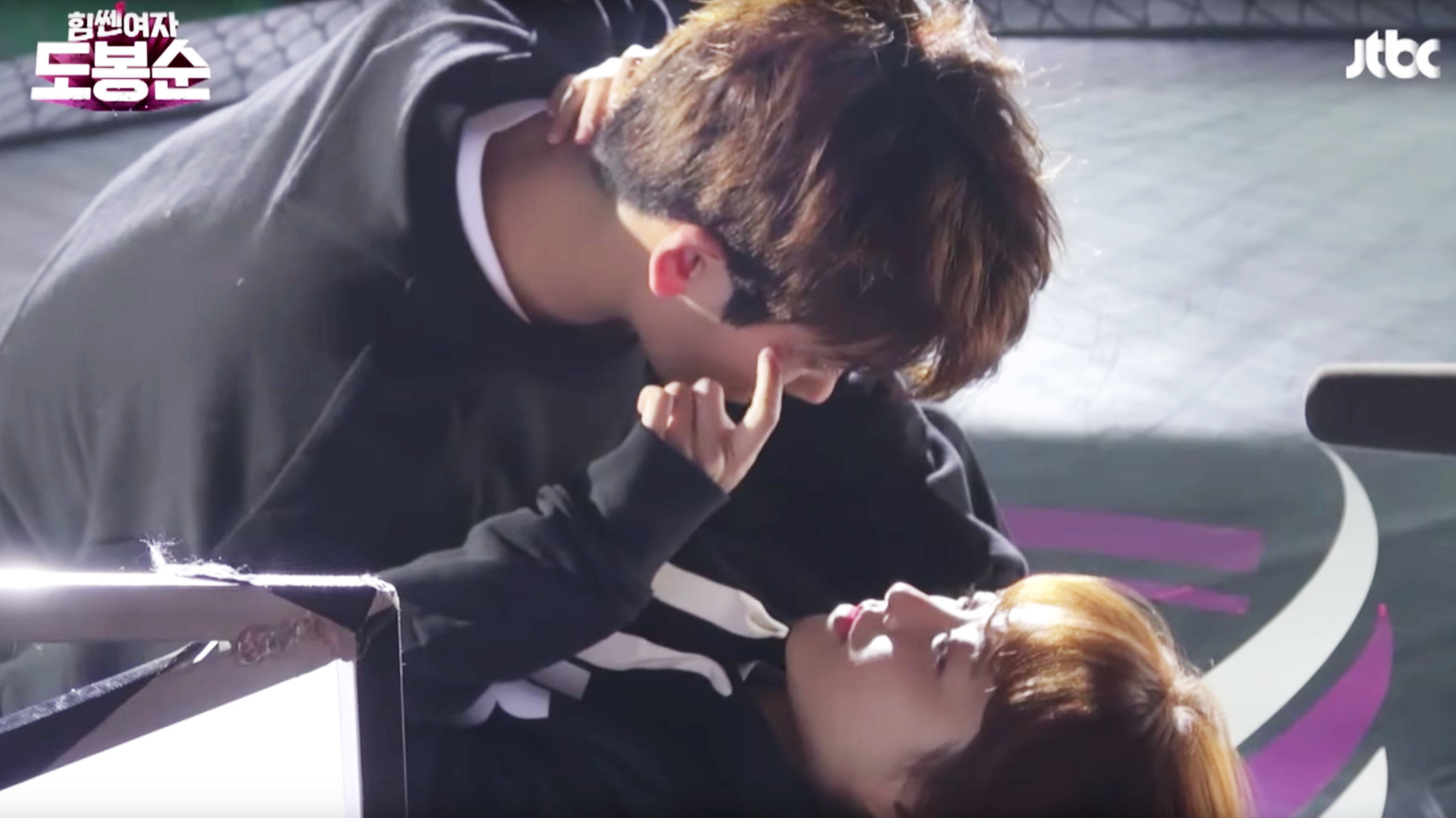 Watch: Park Hyung Sik And Park Bo Young Get All Tuckered Out While Filming Fight Scene