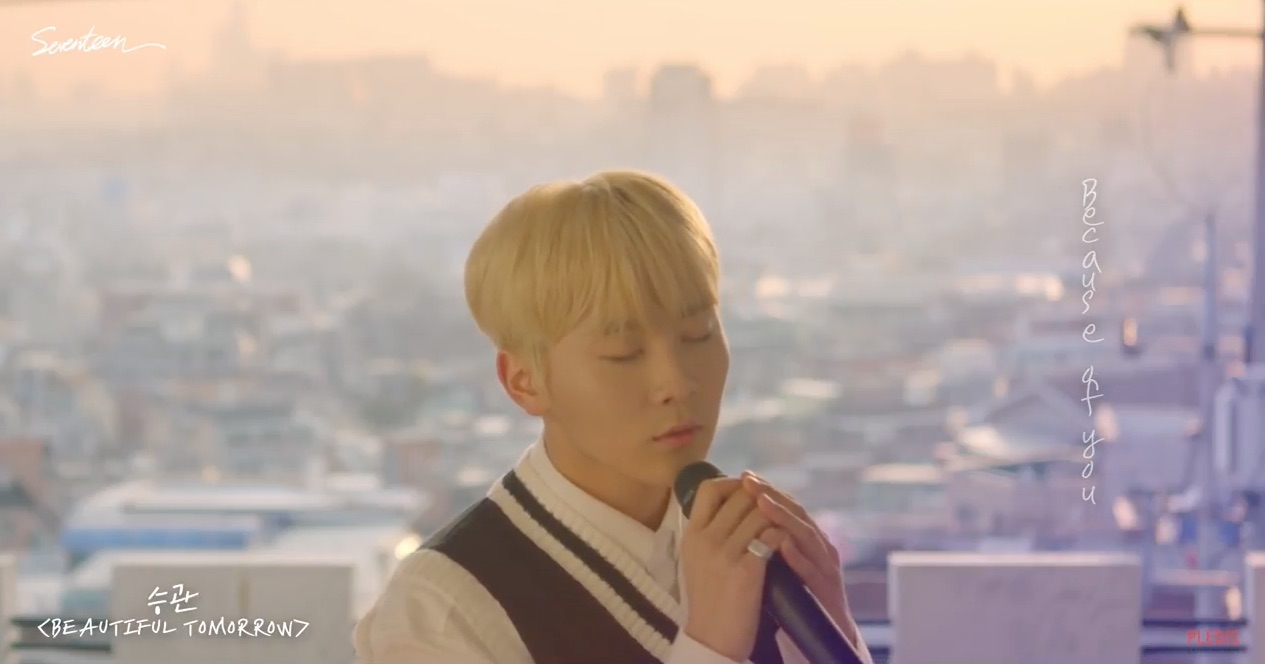 Watch: SEVENTEEN's Seungkwan Melts Hearts With Cover Of Park Hyo Shin's 'Beautiful Tomorrow'