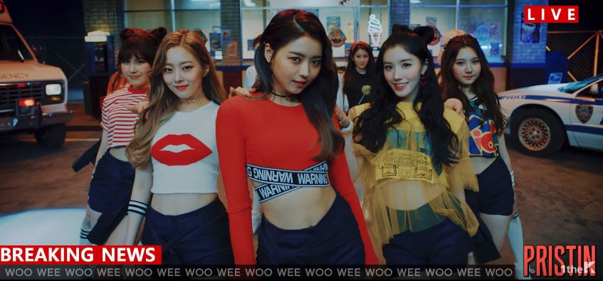 Watch: PRISTIN Offer Fans A Behind-The-Scenes Look At The Making Of 'WEE WOO' MV