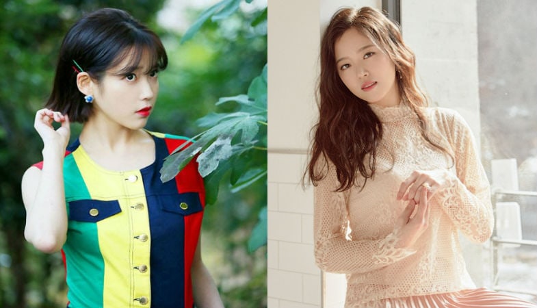 IU And Kang Han Na Meet Up For A Low Key Hangout Late At Night