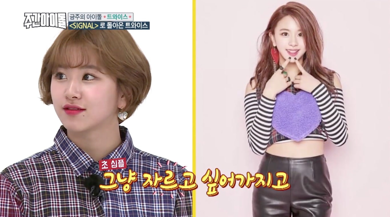 TWICE's Chaeyoung Explains Why She Cut Her Hair Short And Who Inspired Her
