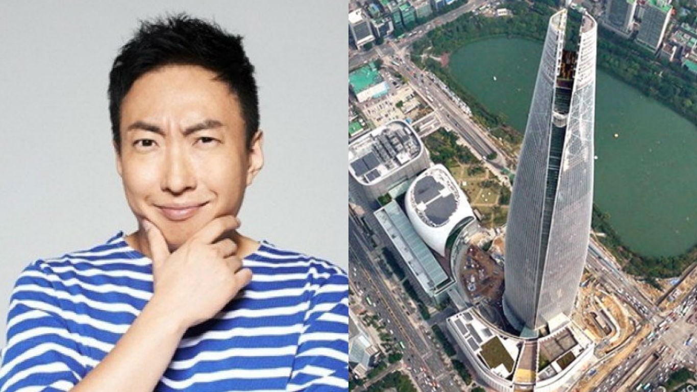 Park Myung Soo Attempts To Clean Windows Outside 5th Tallest Building In The World For 'Infinite Challenge'