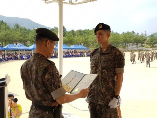 Joo Won Promoted To Assistant Instructor In His Army Division