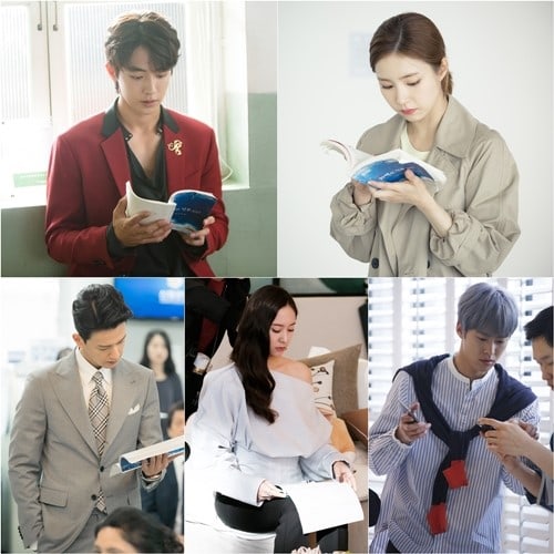 'Bride of the Water God' Cast Just Can't Keep Their Eyes Off Their Scripts In New Stills