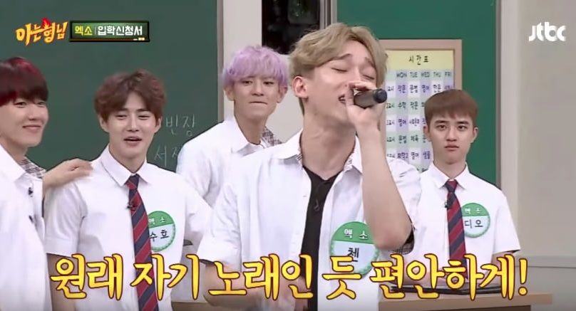 Watch: EXO's Chen Pulls Off Insanely Difficult Song + Other Impressive Performances On 'Ask Us Anything'
