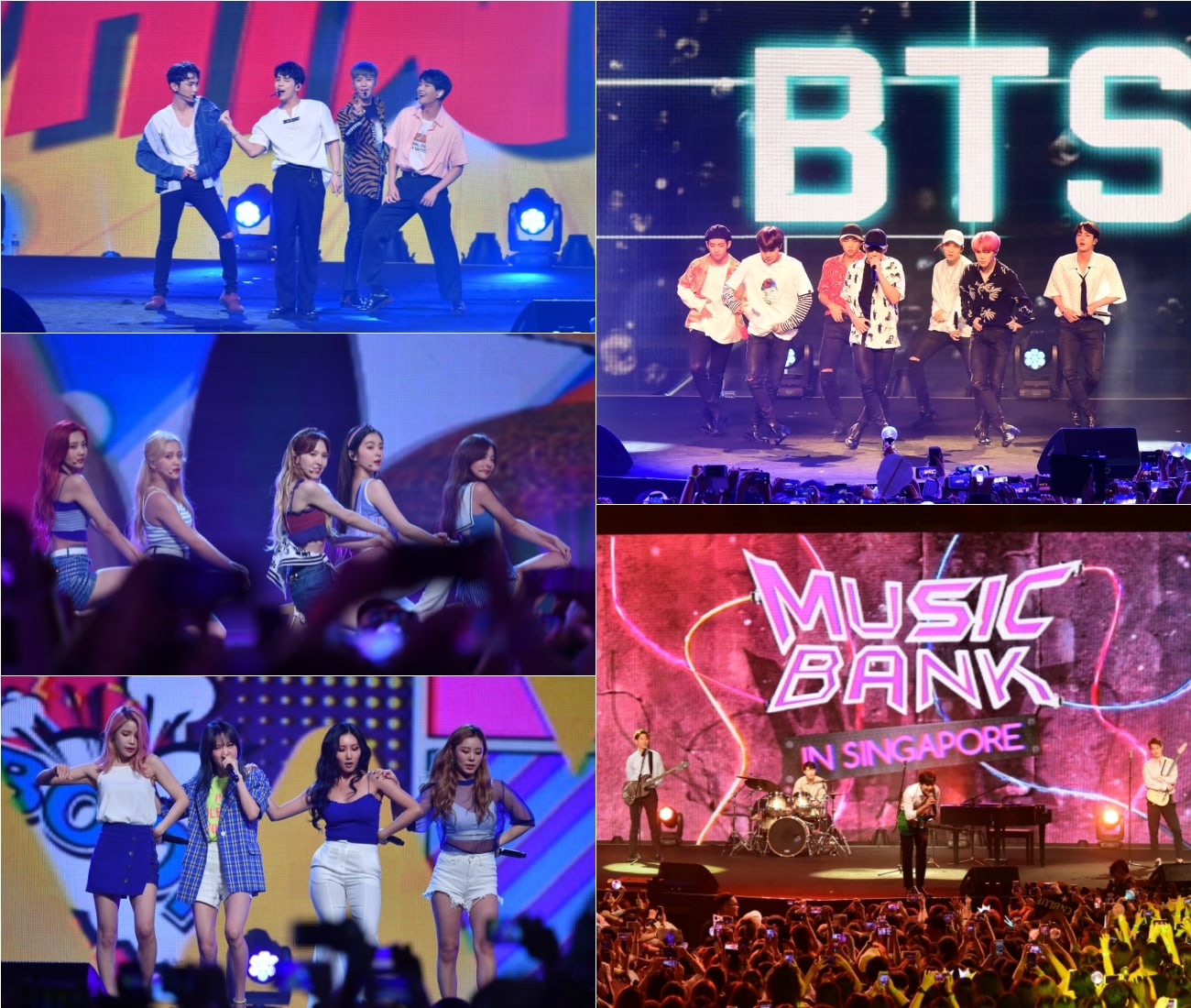 Watch: BTS, SHINee, Red Velvet, CNBLUE, And MAMAMOO Perform At 'Music Bank In Singapore'