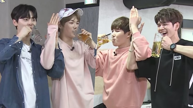 Watch: Kang Daniel Teaches Other Wanna One Members Beer Yoga