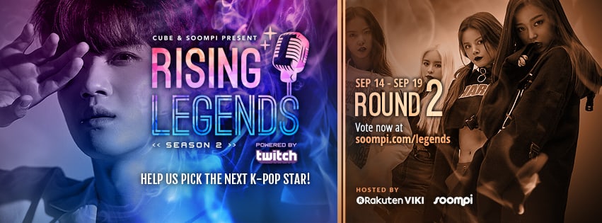 VOTE NOW: Round 2 Of “Rising Legends: Season 2” Presented By Cube Entertainment And Soompi VOTE NOW: Round 2 Of “Rising Legends: Season 2” Presented By Cube Entertainment And Soompi