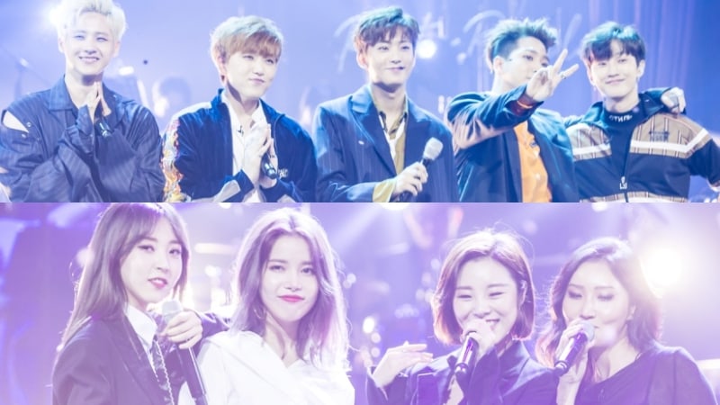 Watch: B1A4 And MAMAMOO Perform Their Own Renditions Of Classic K-Pop Tunes On 