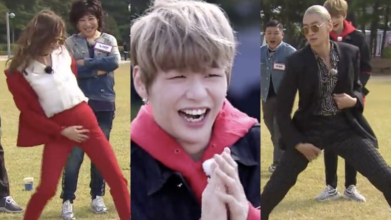 Watch: Jun So Min And Lee Kwang Soo Attempt Kang Daniel's Famous Thigh Dance On 