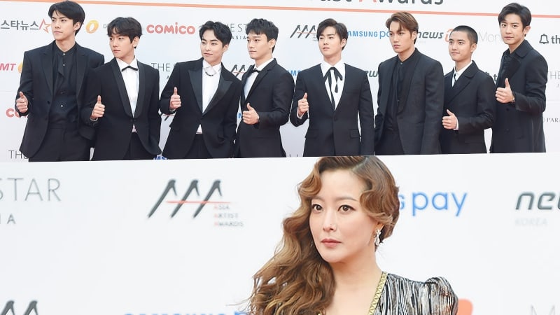 EXO And Kim Hee Sun Take Home Grand Prize Awards At The 2017 Asia Artist Awards