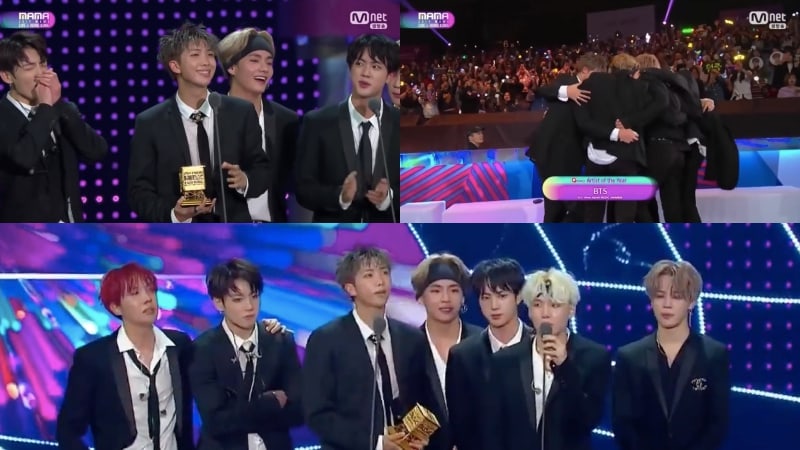 BTS Takes Home Artist Of The Year Award For 2nd Year In A Row At 2017 Mnet Asian Music Awards (MAMA)