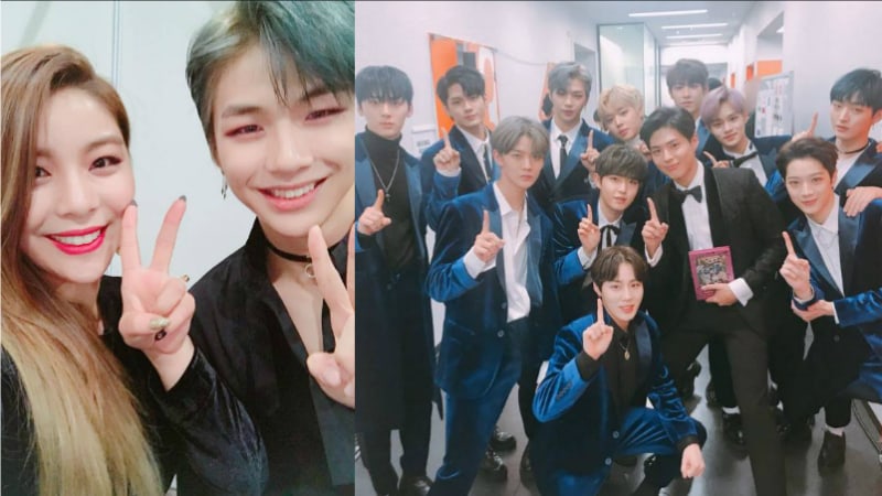 Wanna One Members Snap Photos With Park Bo Gum And Ailee