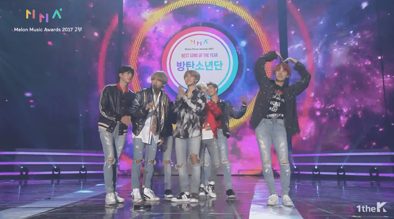 BTS Wins Best Song Of The Year At The 2017 Melon Music Awards, Total Of Five Awards