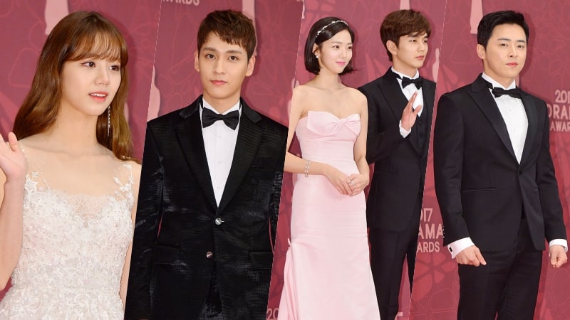 Stars Grace The Red Carpet At The 2017 MBC Drama Awards