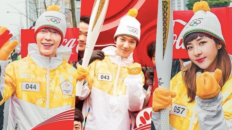 Watch: Super Junior's Donghae And Yesung, Sandara Park, And More Become Torchbearers For 2018 PyeongChang Olympics