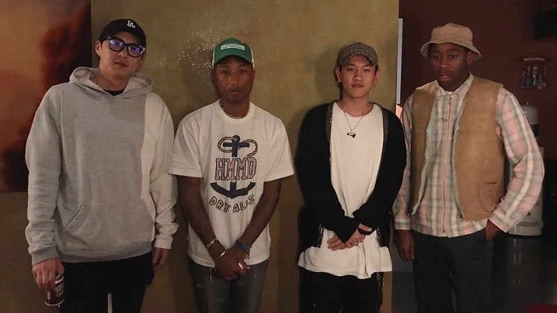 Crush Meets Up With Pharrell And Tyler, The Creator