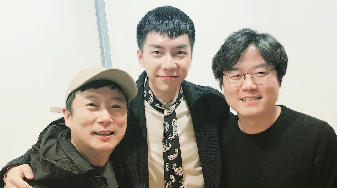 Lee Soo Geun And PD Na Young Suk Visit Lee Seung Gi On The Set Of 'Hwayugi'