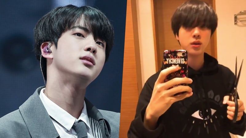 Watch: Things Go A Little Awry As BTS's Jin Tries To Cut His Own Bangs