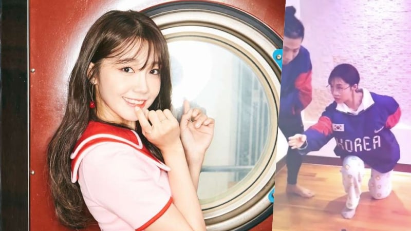 Watch: Apink's Jung Eun Ji Joins Olympic Curling Craze And Shares Funny Video
