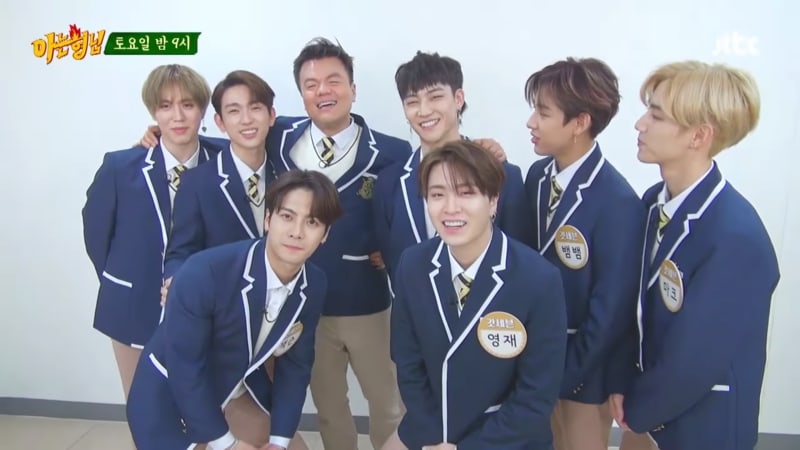 Watch: GOT7 And Park Jin Young Have Fun Backstage At “Ask Us Anything”