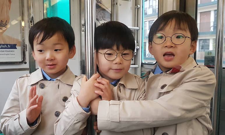 Song Il Gook Commemorates The Triplets' Growth Through Photos On Their Birthday
