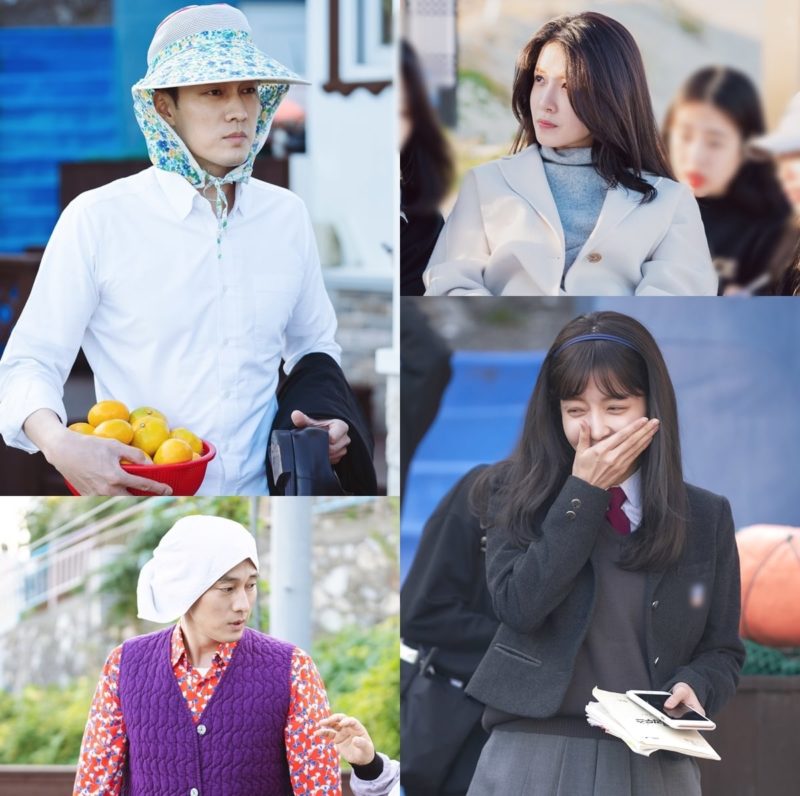 So Ji Sub y Jung In Sun se divierten en nuevas imágenes tras las cámaras de “Terius Behind Me