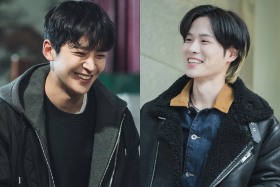 SF9’s Rowoon And Yoon Ji On Shine With Their Brilliant Bromance On Set Of “Tomorrow”