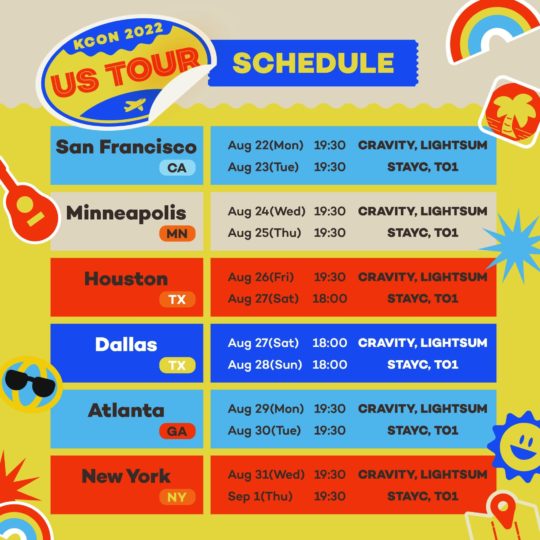 KCON Announces Lineup For 2022 U.S. Tour | Soompi