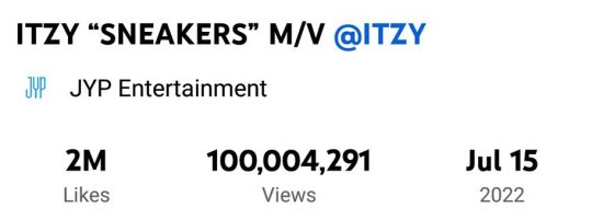 ITZY’s “SNEAKERS” Becomes Their 7th MV To Hit 100 Million Views | Soompi
