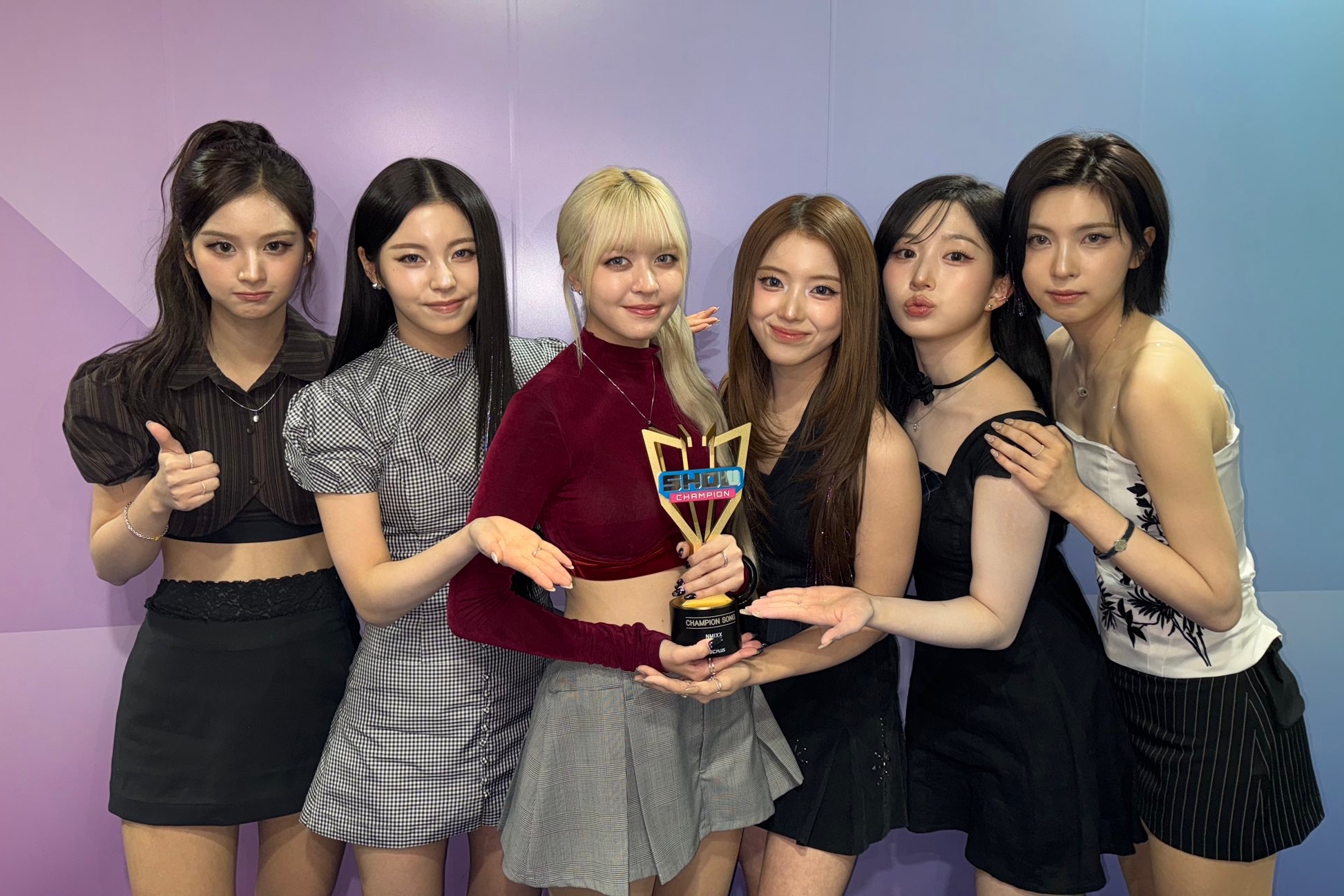 Watch: NMIXX Takes 1st Win For “Blue Valentine” On “Show Champion”; Performances By TWS, Bae Jin Young, And More