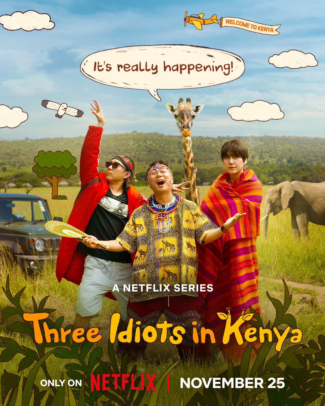 Watch: Kyuhyun, Lee Soo Geun, And Eun Ji Won Bring Chaos And Laughter To Kenya In “Three Idiots In Kenya” Teaser