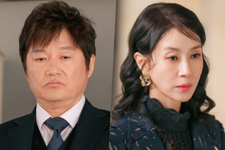 Choi Jae Sung And Kim Hee Jung Are Ruthless Chaebol Couple Who Will Stop At Nothing For Power In “Pearl In Red”