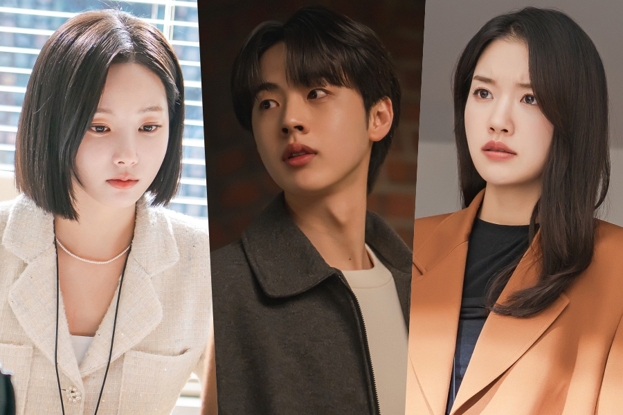 Yeonwoo, Kim Hyun Jin, And Jo Yoon Seo Look Troubled As Past Secrets Begin To Unravel In “Love Phobia”