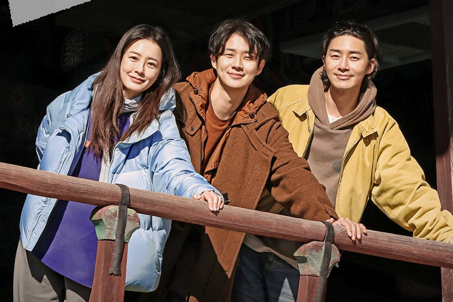 Jung Yu Mi, Choi Woo Shik, And Park Seo Joon’s New Travel Variety Show Unveils Premiere Date With First Poster