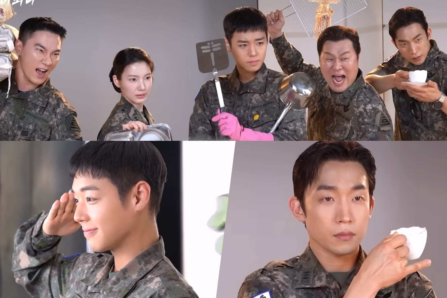 Watch: Park Ji Hoon, Lee Sang Yi, And More Get Playful And Creative For “The Legend Of Kitchen Soldier” Poster Shoot