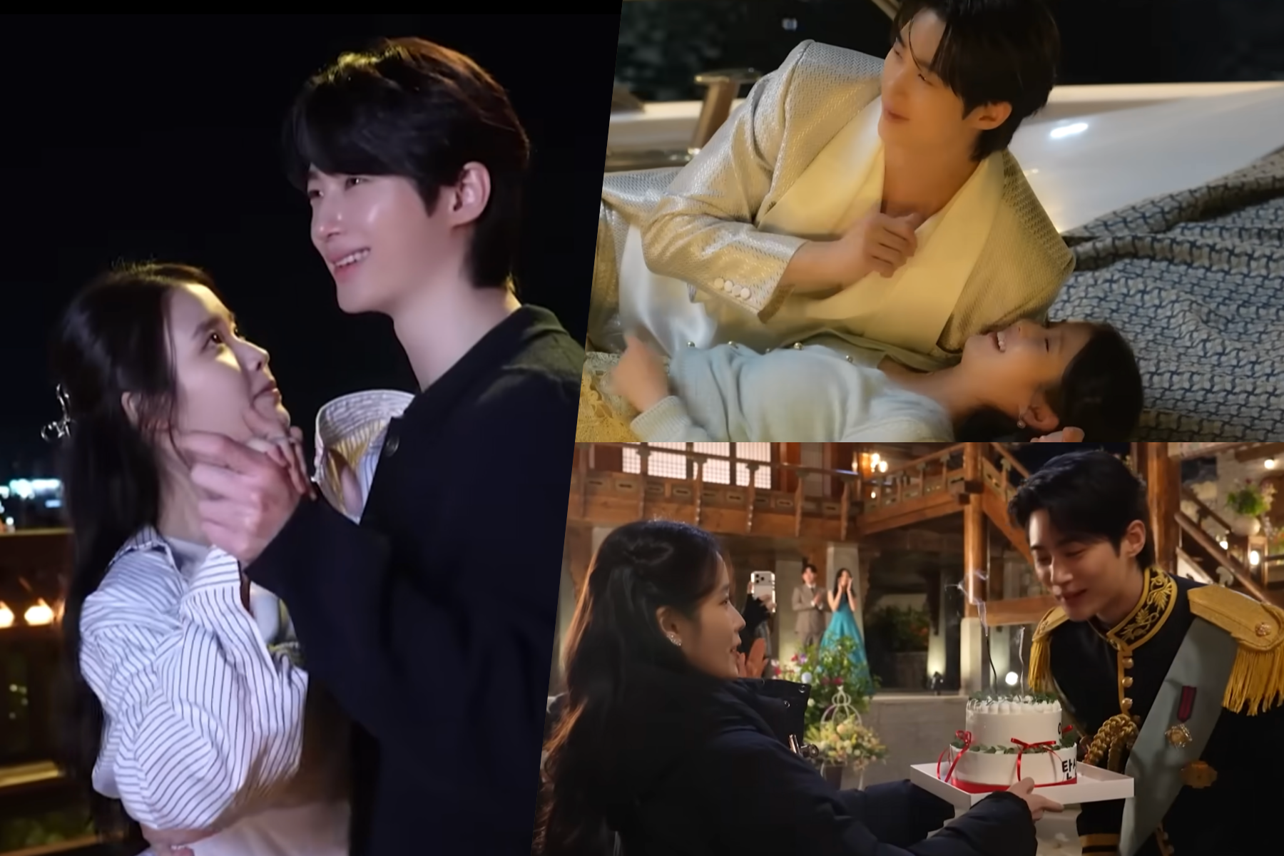 Watch: IU And Byeon Woo Seok Perfect Their Waltz And Kiss Scenes On Set Of “Perfect Crown”